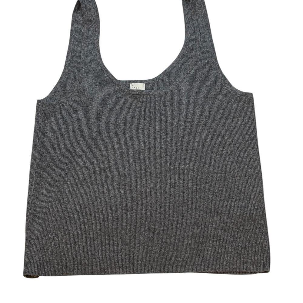 A New Day Gray Ribbed Tank Top – Classic Sleeveless Knit Camisole, Minimalist